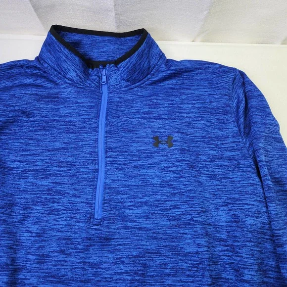 Under Armour Men's Blue Tech 2.0 Half Zip Long Sleeve Pullover Shirt Size 2XL - Picture 3 of 7